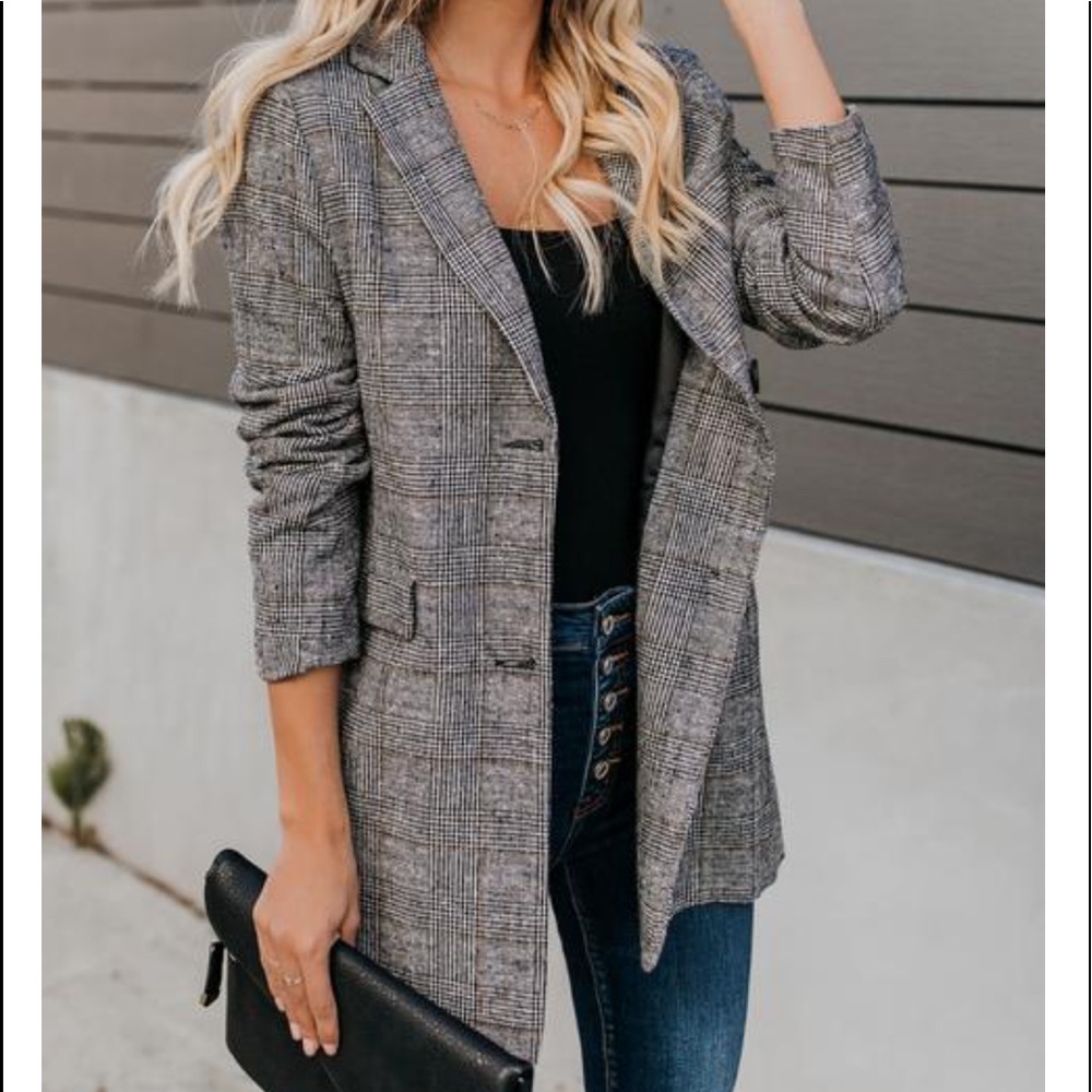 🖤HP🖤 x2 FRANKLYN Plaid Blazer - Picture 8 of 8